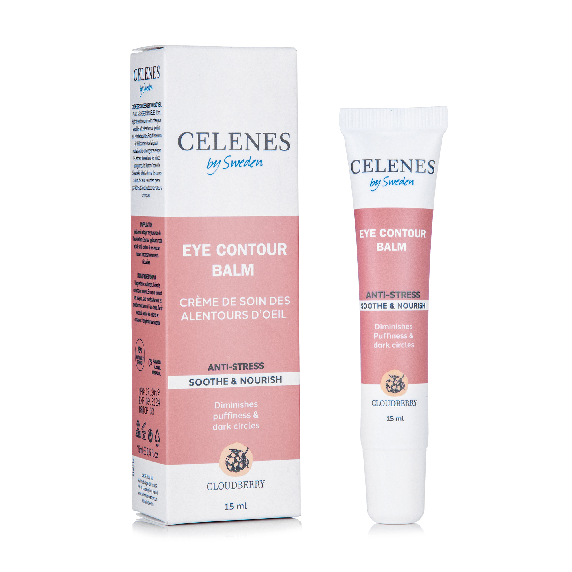 Крем для контуру очей Celenes Cloudberry з морошкою, 15 мл